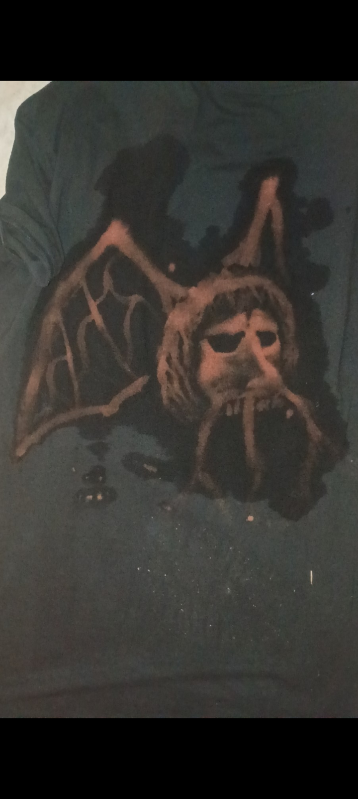 (Back Design) Unique Bleach Painted Tee